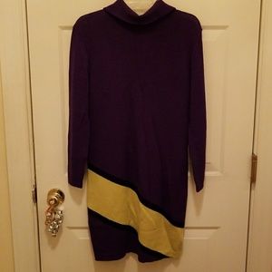 St John Purple sweater dress